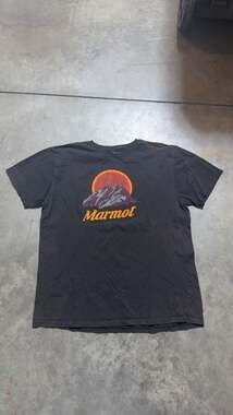 Marmot Men's Organic Cotton Mountain Graphic T-Shirt Gray XL